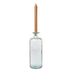 Xenos Kandelaars-Kaarsenhouder voor fles - goud - ø5x2.6 cm