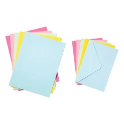 Xenos Wenskaarten-Kaart met enveloppen - multikleur - set van 24