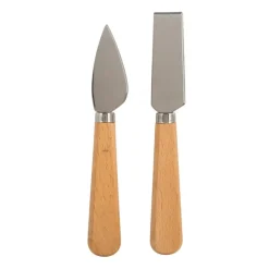 Xenos Keukengerei|Messen-Kaasmesje hout - set van 2