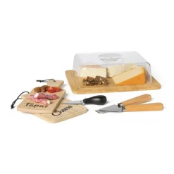 Xenos Keukengerei|Messen-Kaasmesje hout - set van 2
