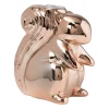 Xenos Kandelaars-Kandelaar eekhoorn - rosé goud - 12.5 cm