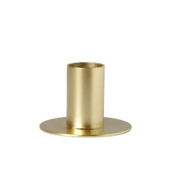 Xenos Kerstcadeaus|Kandelaars-Kandelaar laag - goud - ø6x4 cm