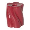 Xenos Kandelaars-Kandelaar spekje - bordeauxrood - ø6.5x9.5 cm