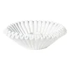 Xenos Kandelaars-Kandelaar wave - wit - ø13.5x4 cm