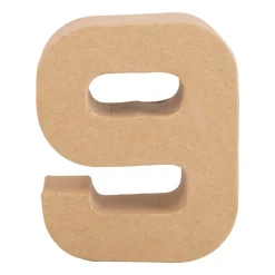 Xenos Hobbyletters-Kartonnen cijfer 9