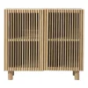 Xenos Kast Met Deuren|Dressoir-Kast Japandi met 2 deuren - bruin - 80x72x33 cm