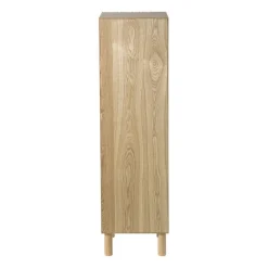 Xenos Kast Met Deuren-Kast Japandi smal - bruin - 145x40x33 cm