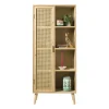Xenos Kast Met Deuren|Vakkenkasten-Kast Java met deurtje en vakken - bruin - 160x70x33.5 cm
