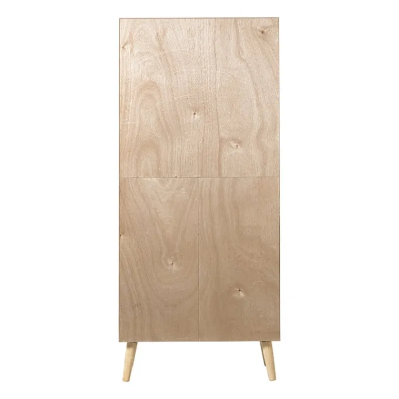 Xenos Kast Met Deuren|Vakkenkasten-Kast Java met deurtje en vakken - bruin - 160x70x33.5 cm