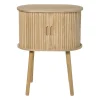 Xenos Nachtkastjes|Kast Met Deuren-Kast Uppsala ovaal - naturel - 65x50x30 cm