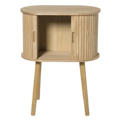 Xenos Nachtkastjes|Kast Met Deuren-Kast Uppsala ovaal - naturel - 65x50x30 cm