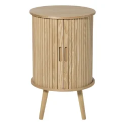 Xenos Nachtkastjes|Kast Met Deuren-Kast Uppsala rond hoog - naturel - ø40x65 cm