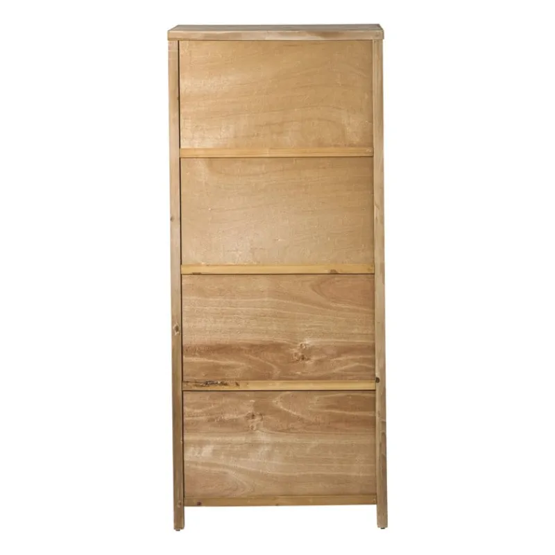 Xenos Kast Met Deuren-Kast webbing Lombok - bruin - 165x70x40 cm