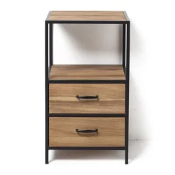Xenos Nachtkastjes|Ladekasten-Kastje Charlie met 2 laden - 70x40x40 cm