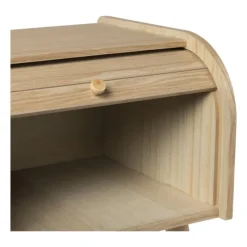 Xenos Nachtkastjes|Kast Met Deuren-Kastje Uppsala met roldeur - naturel - 45x40x34 cm