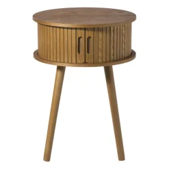 Xenos Nachtkastjes-Kastje Uppsala rond - bruin - ø40x54 cm