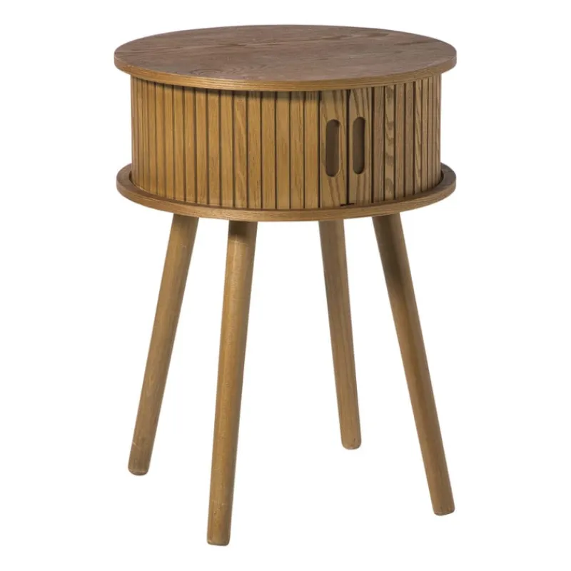 Xenos Nachtkastjes-Kastje Uppsala rond - bruin - ø40x54 cm