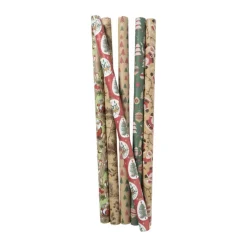 Xenos Kerst Inpakken-Kerst cadeaupapier kraft - 200x70 cm - diverse varianten