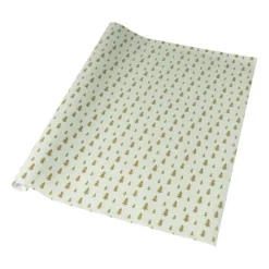 Xenos Kerst Inpakken-Kerst inpakpapier boompjes - multikleur - 70x200 cm