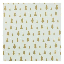 Xenos Kerst Inpakken-Kerst inpakpapier boompjes - multikleur - 70x200 cm
