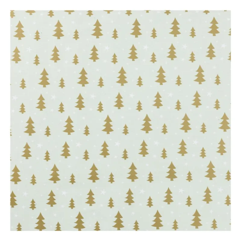 Xenos Kerst Inpakken-Kerst inpakpapier boompjes - multikleur - 70x200 cm