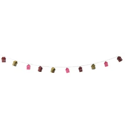 Xenos Kerstverlichting|Kerstboom Verlichting-Kerst lichtslinger met huisjes - multikleur - 165 cm