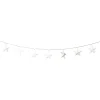 Xenos Kerstverlichting|Kerstboom Verlichting-Kerst lichtslinger met sterren - wit - 1.35 meter