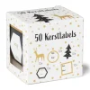Xenos Kerst Inpakken-Kerst naamstickers - diverse varianten - set van 50