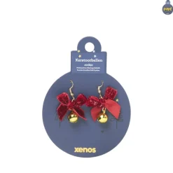 Xenos Kerstcadeaus-Kerst oorbellen strikjes - diverse varianten