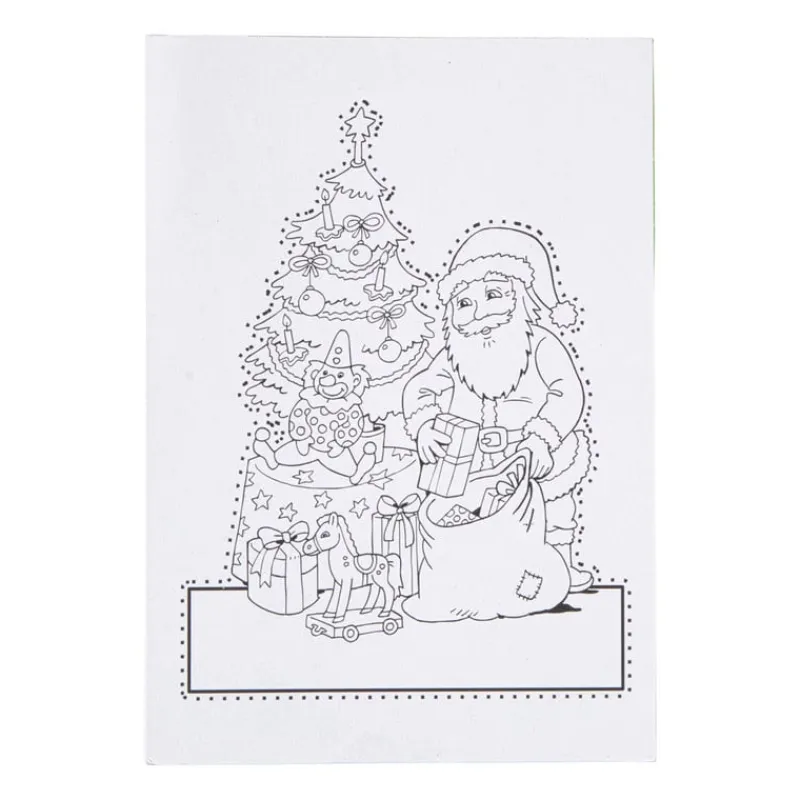 Xenos Kleurboeken|Kerst Knutselen-Kerst prikblok met prikpen - 12 prik- en kleurplaten