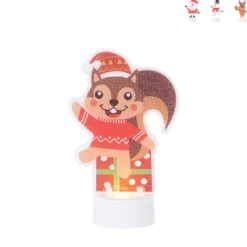 Xenos Kerstverlichting-Kerst waxinelichtje - 6.5 cm - diverse varianten