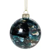 Xenos Kerstballen-Kerstbal bleeding - blauw