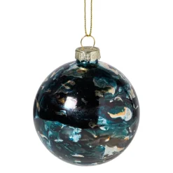 Xenos Kerstballen-Kerstbal bleeding - blauw