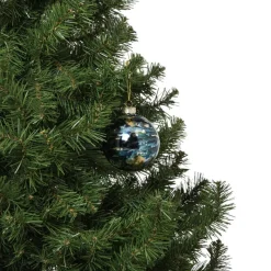 Xenos Kerstballen-Kerstbal bleeding - blauw