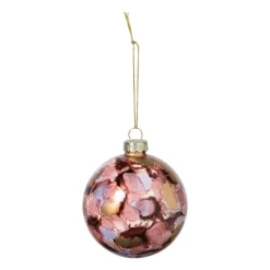 Xenos Kerstballen-Kerstbal bleeding - bruin