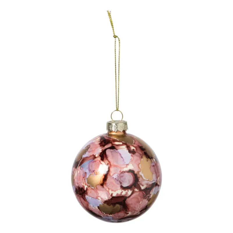 Xenos Kerstballen-Kerstbal bleeding - bruin