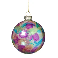 Xenos Kerstballen-Kerstbal bleeding - multikleur