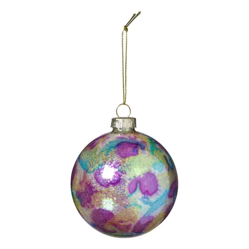 Xenos Kerstballen-Kerstbal bleeding - multikleur