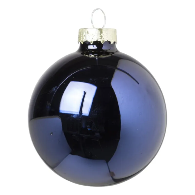 Xenos Kerstballen-Kerstbal box - blauw - set van 8