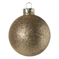 Xenos Kerstballen-Kerstbal box - goudkleurig - set van 8