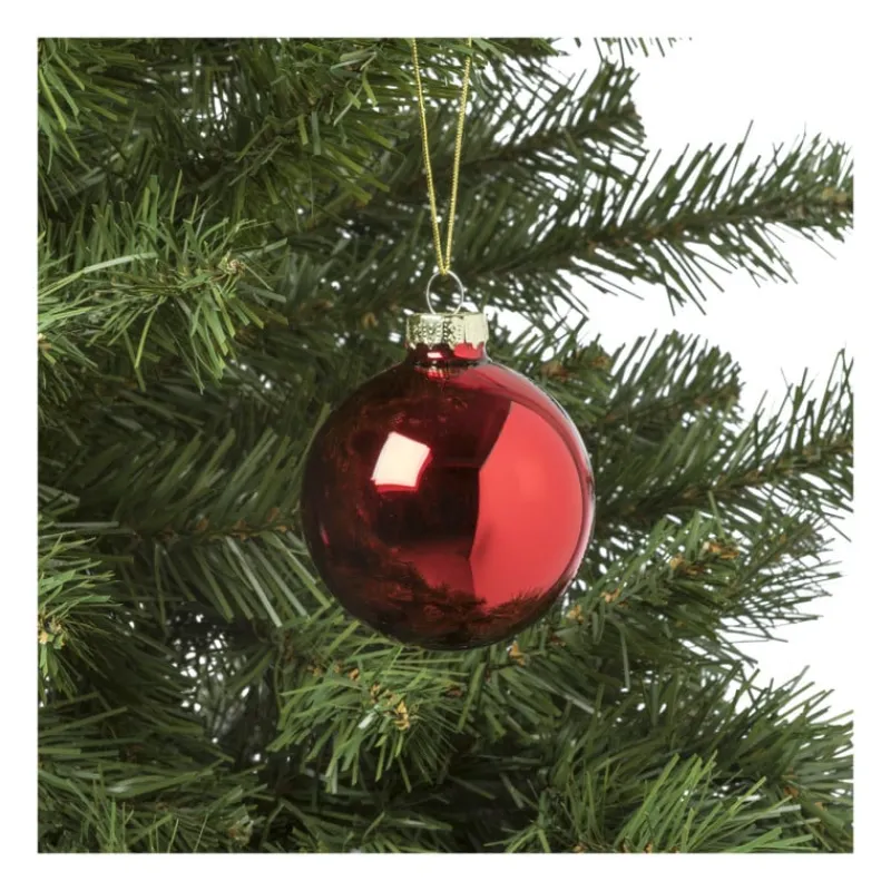 Xenos Kerstballen-Kerstbal box - set van 8 - ø7 cm