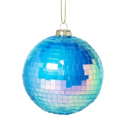 Xenos Kerstballen-Kerstbal discobal - blauw