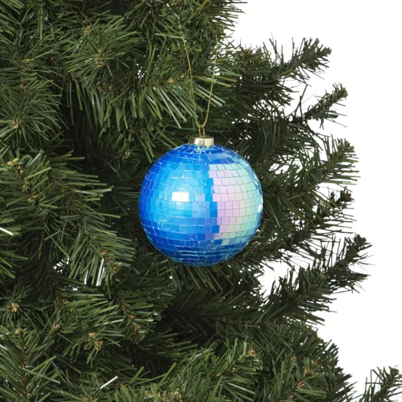 Xenos Kerstballen-Kerstbal discobal - blauw