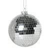 Xenos Kerstballen-Kerstbal discobal - zilverkleurig