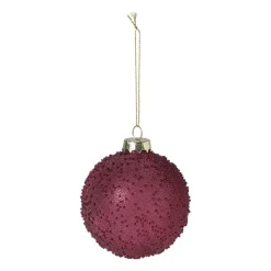 Xenos Kerstballen-Kerstbal druppeltjes - roze