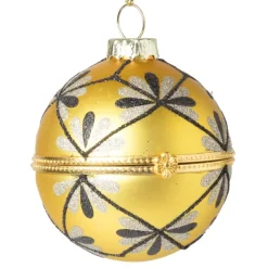 Xenos Kerstballen-Kerstbal faberge - goud -ø6 cm