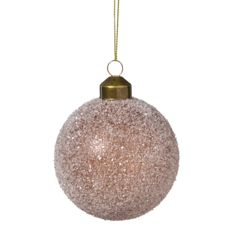 Xenos Kerstballen-Kerstbal frozen - bruin