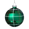 Xenos Kerstballen-Kerstbal geruit - groen