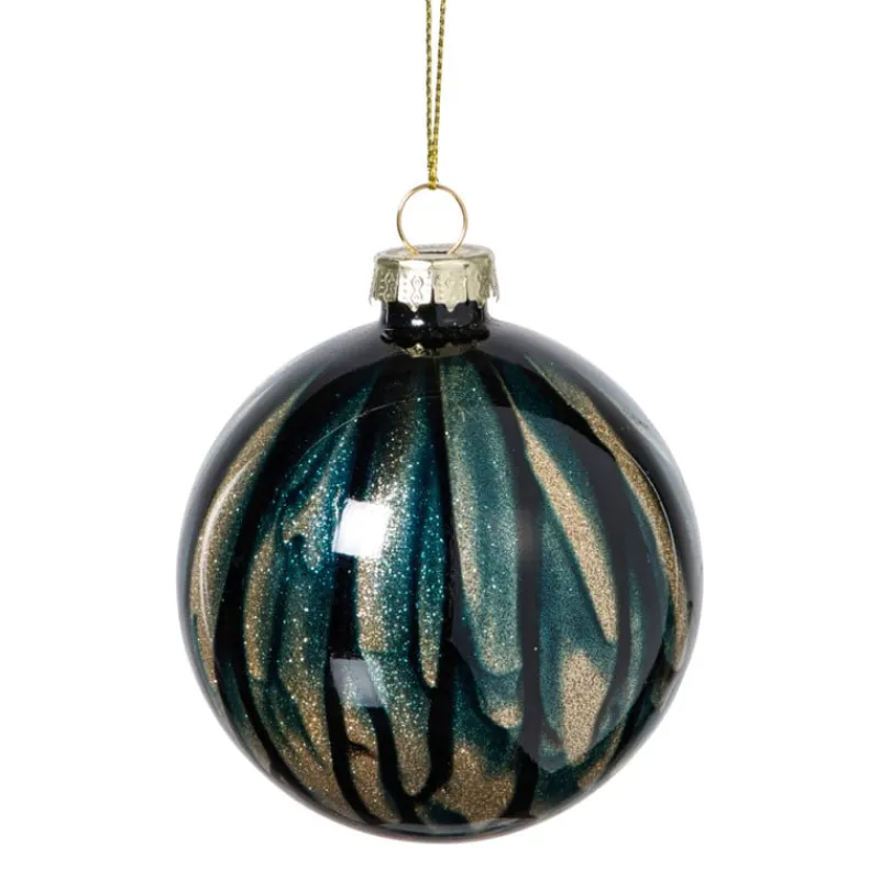 Xenos Kerstballen-Kerstbal glossy - blauw