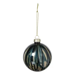 Xenos Kerstballen-Kerstbal glossy - blauw